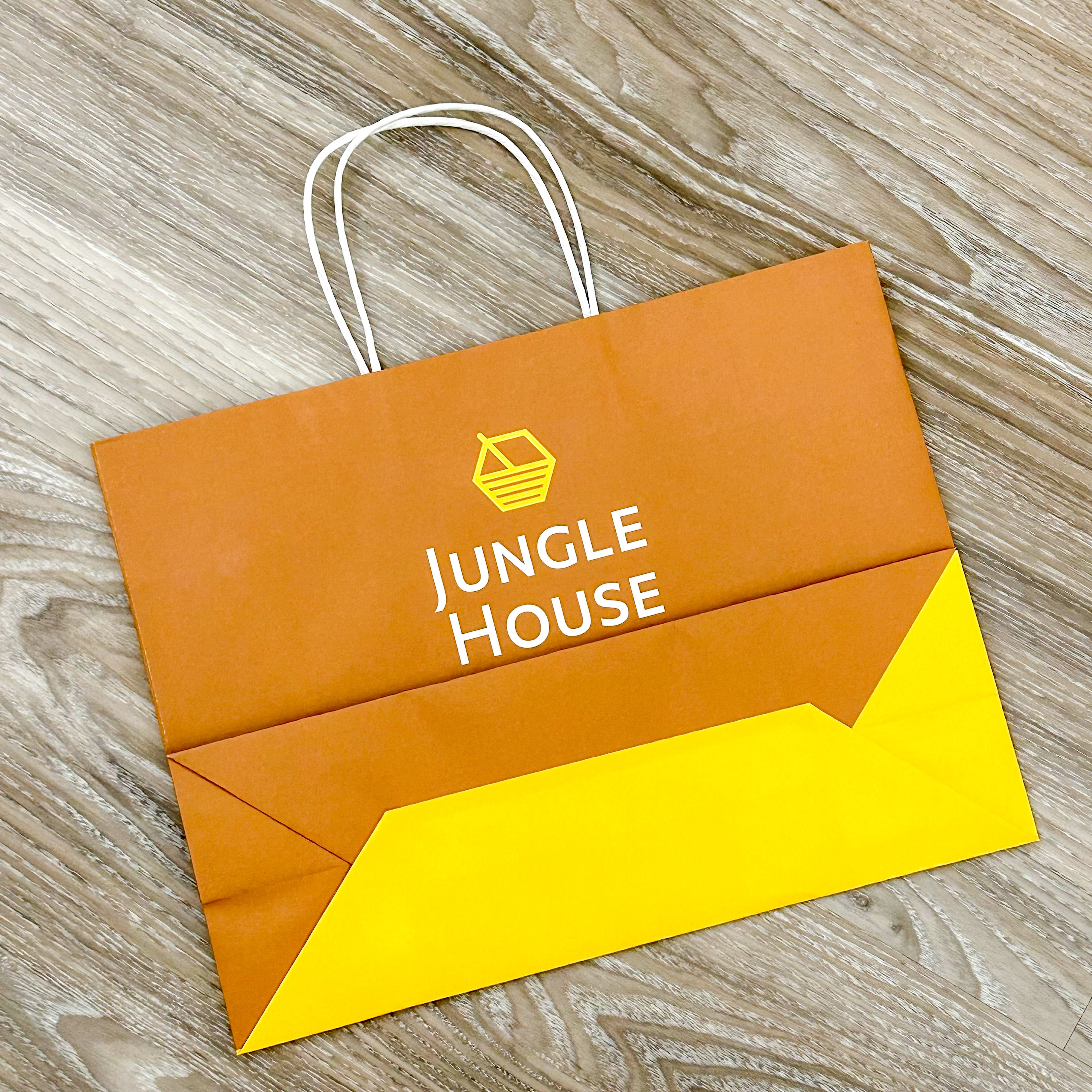 PG-Paper Bag MEDIUM Yellow Brown / pc (200/box)